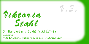 viktoria stahl business card